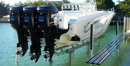 custom hydraulic boat lift